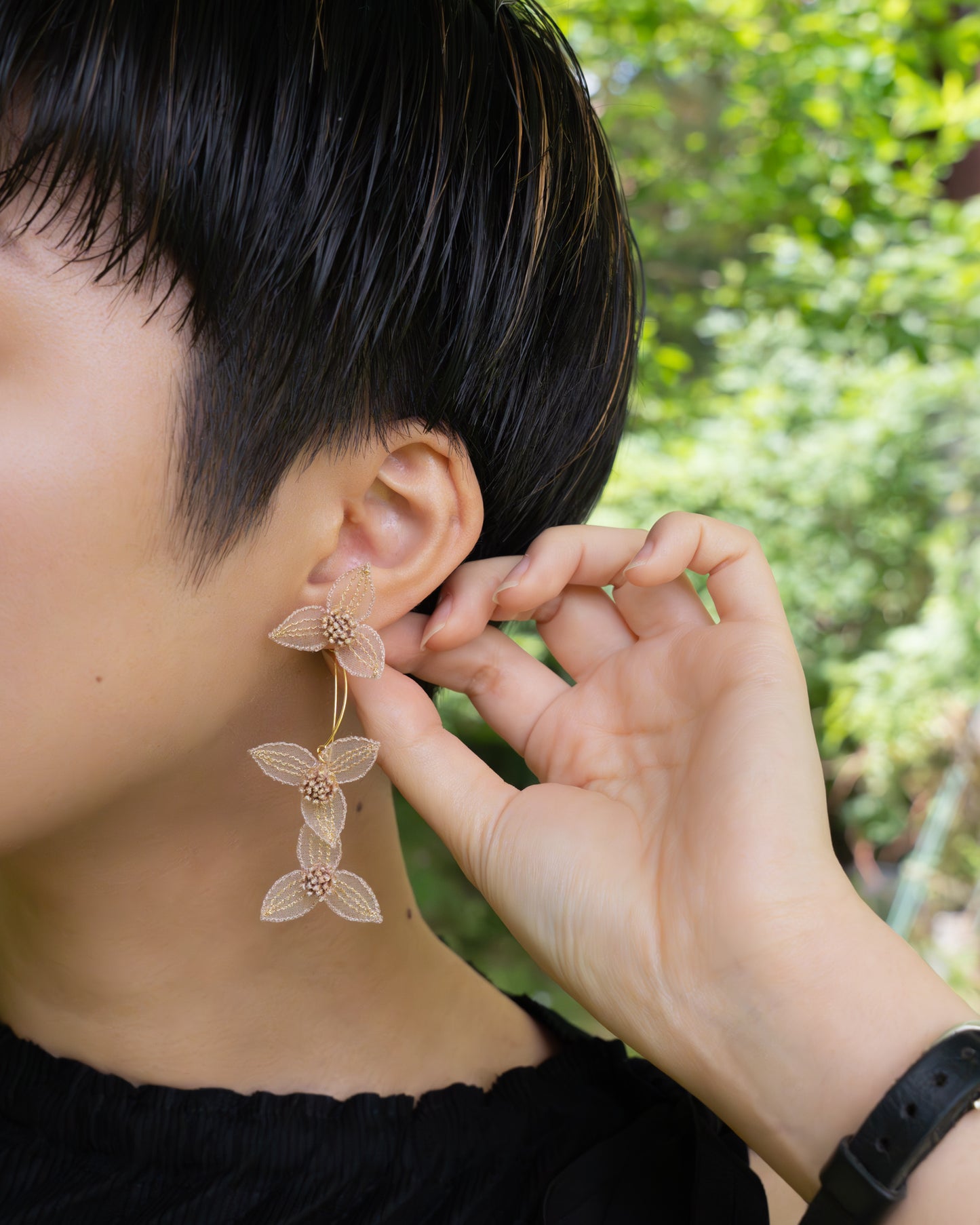 TSUYUKUSA pierce/earring Pink