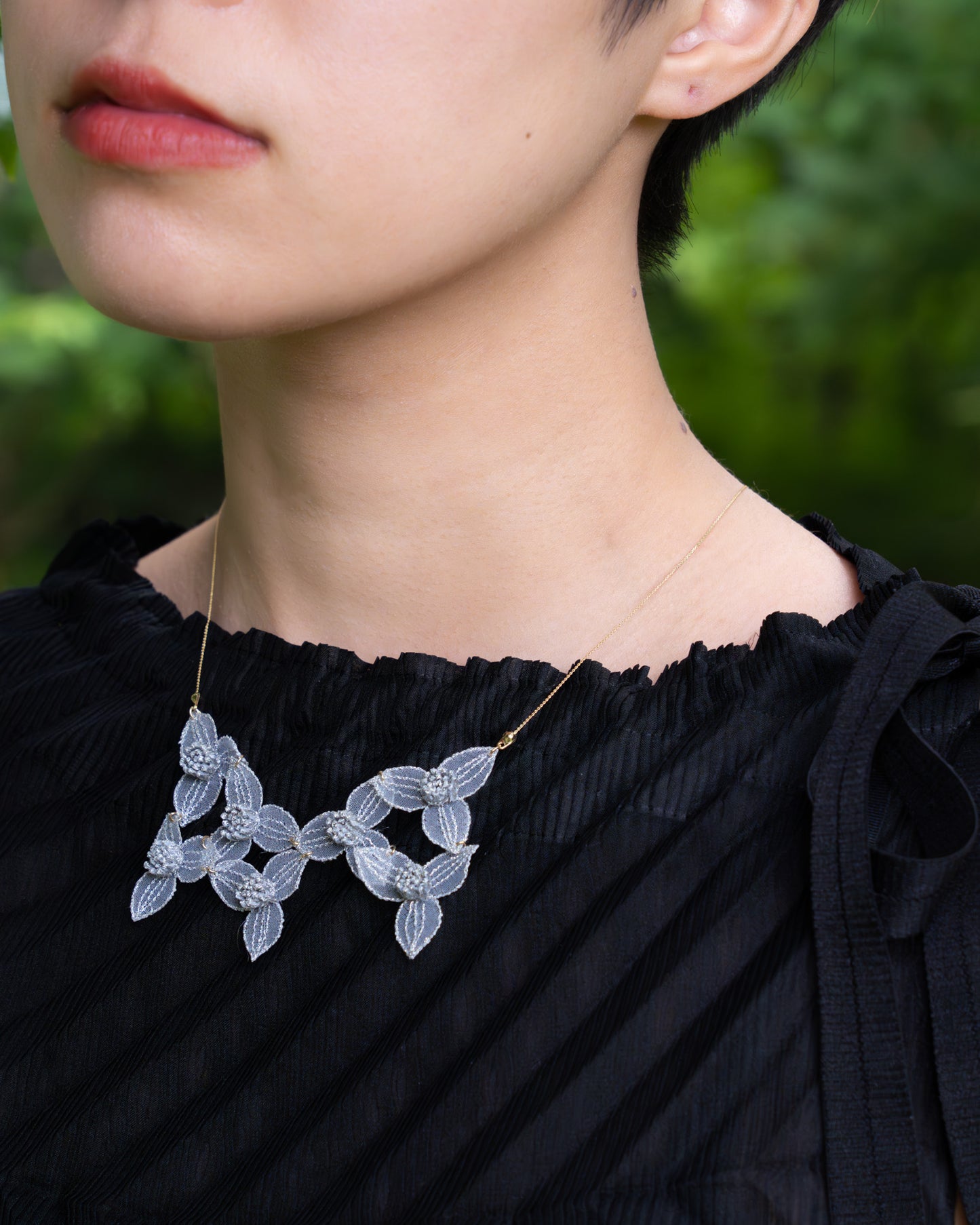 TSUYUKUSA COLLAR necklace Silver