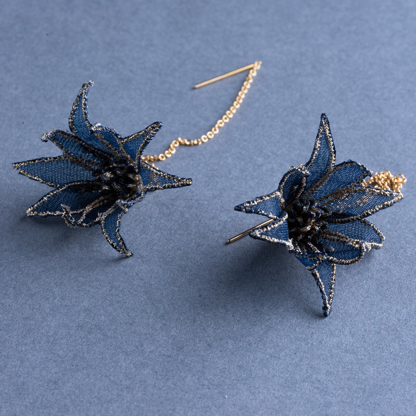 FLANNEL pierce/earring Navy