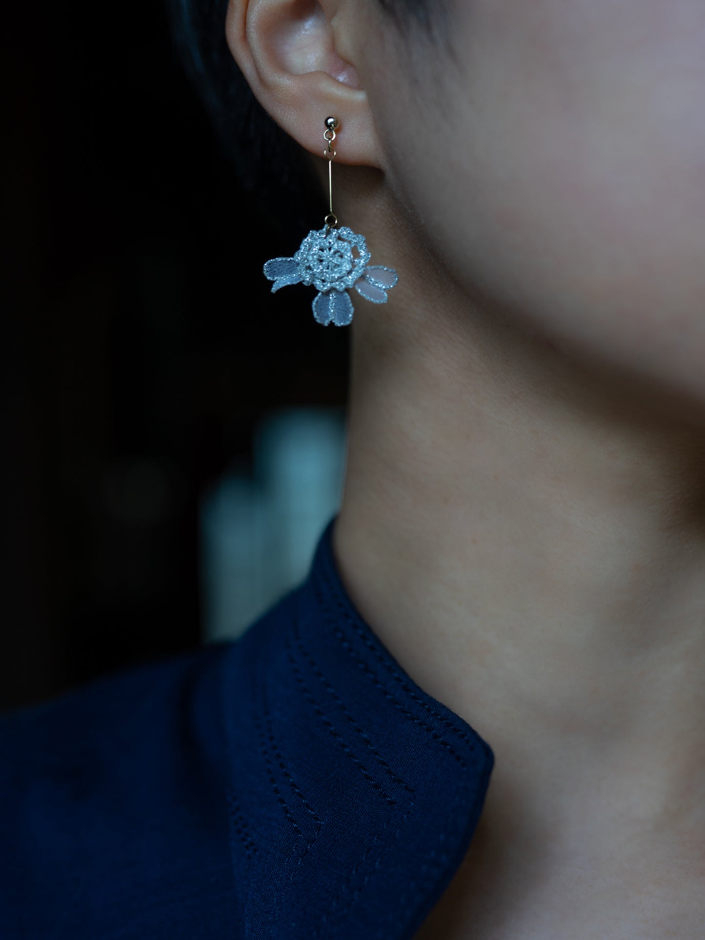 WHITE LACE pierce/earring