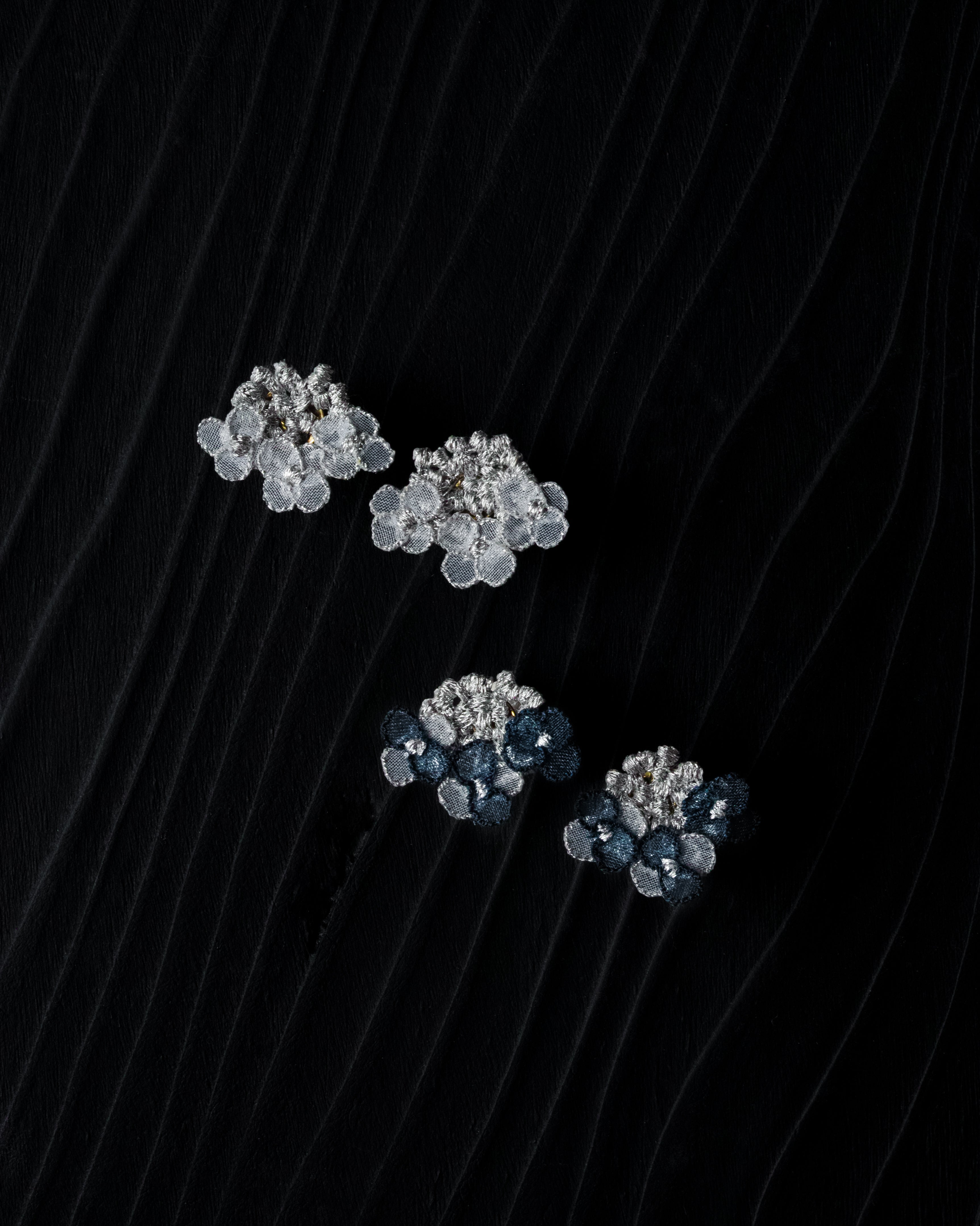 YAMAAJISAI pierce/earring Navy – yuki onizuka