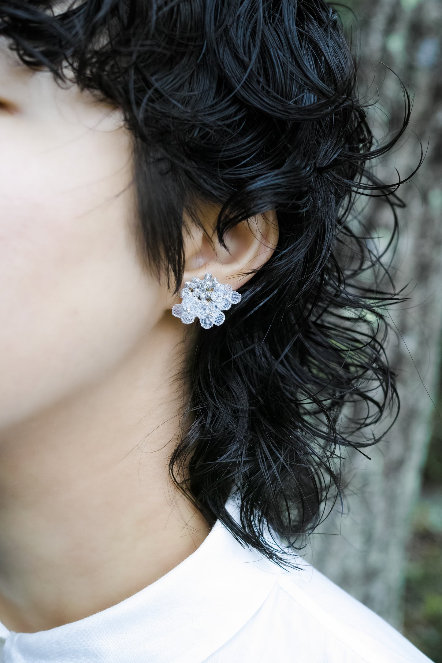 YAMAAJISAI pierce/earring Silver