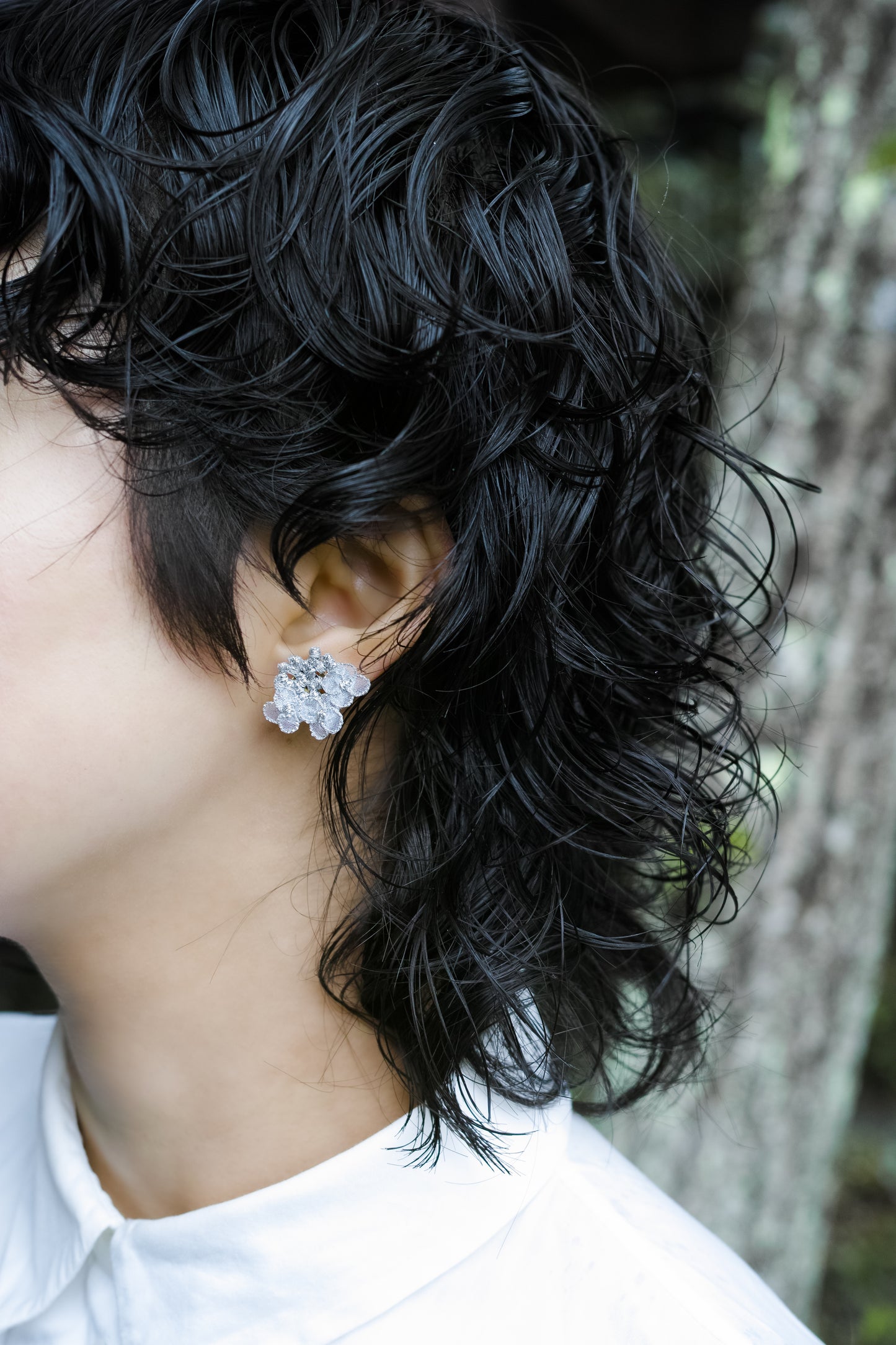 YAMAAJISAI pierce/earring Silver