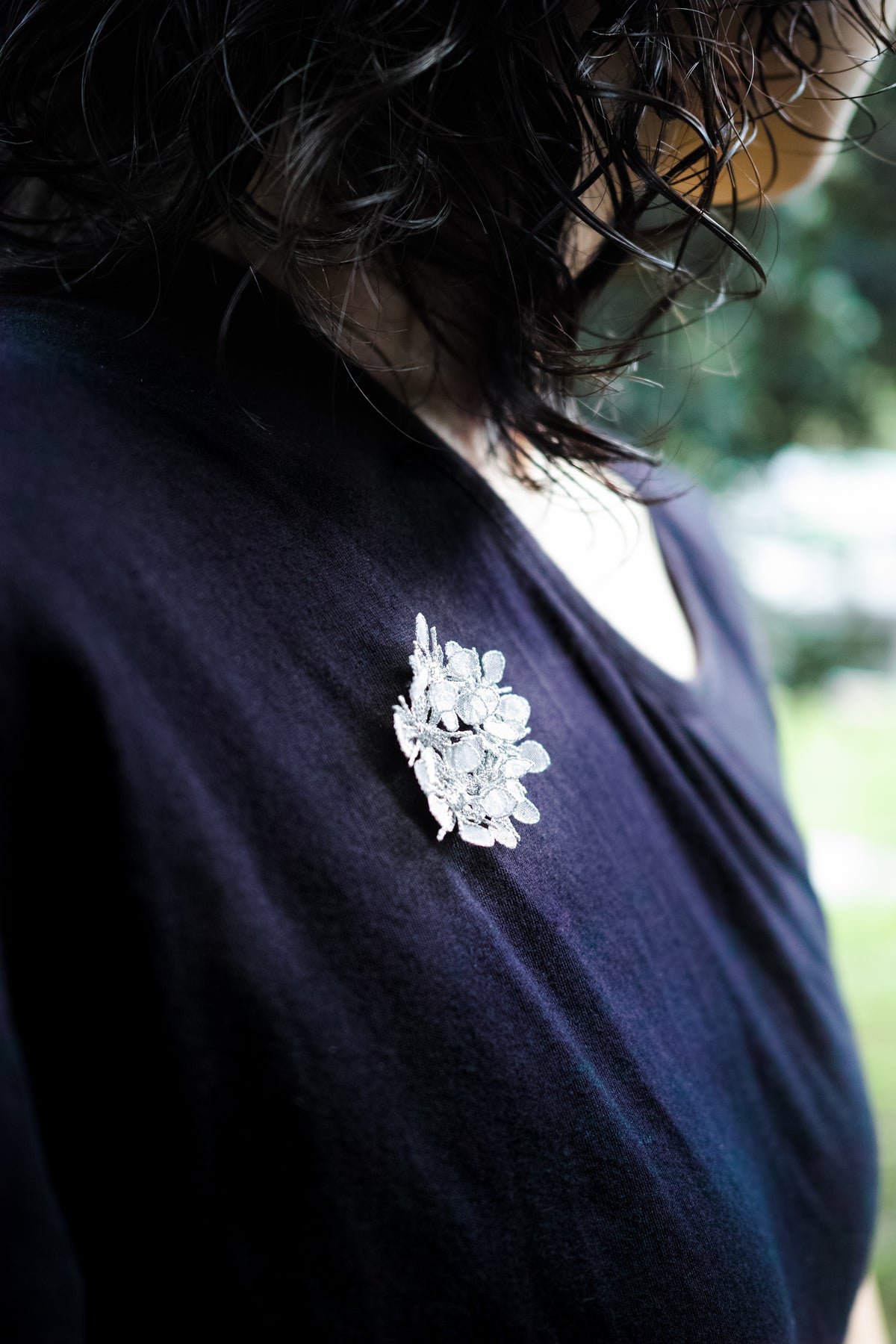 KUMOMAGUSA BOUQUET brooch