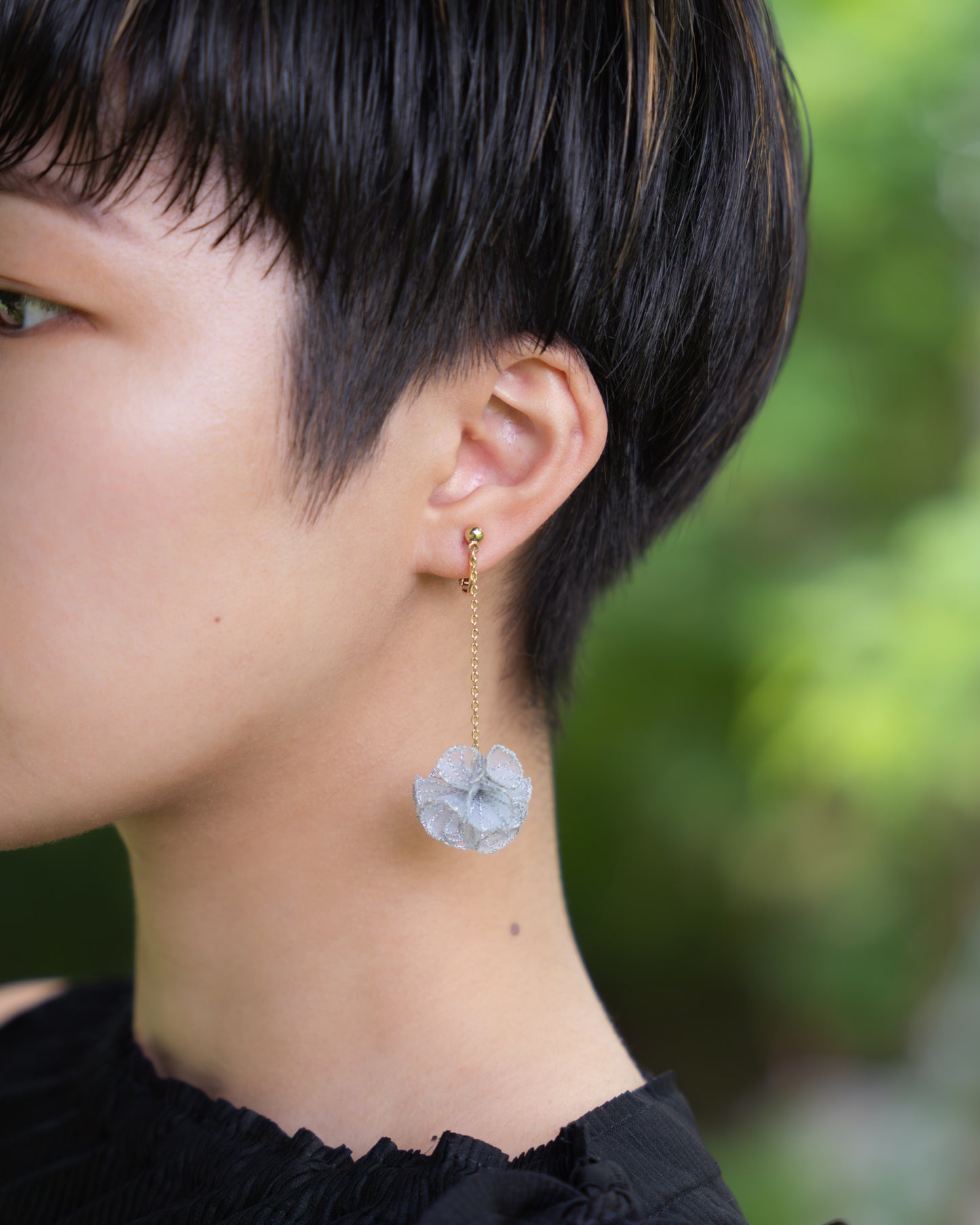 SCABIOSA MINI pierce/earring Silver