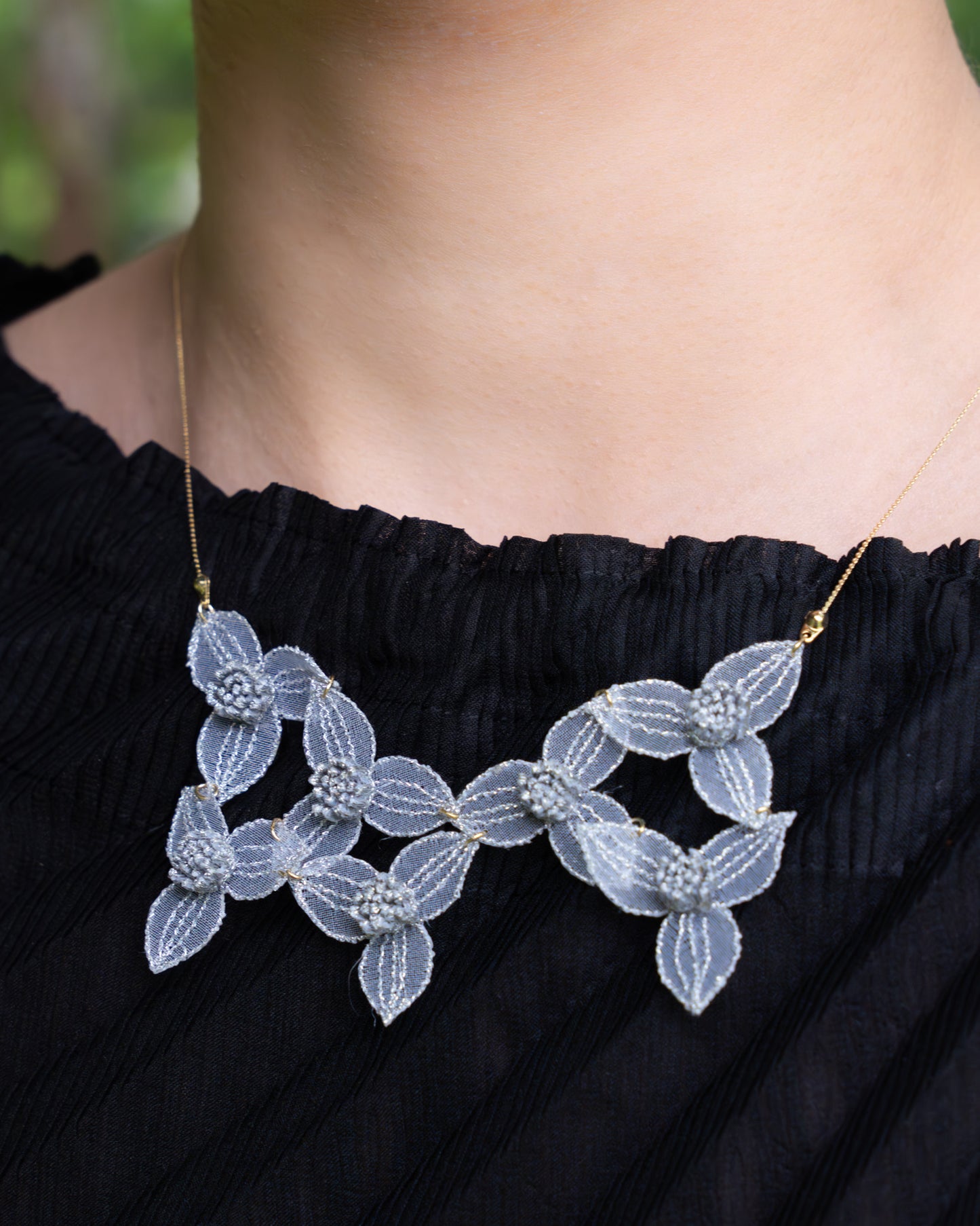 TSUYUKUSA COLLAR necklace Silver