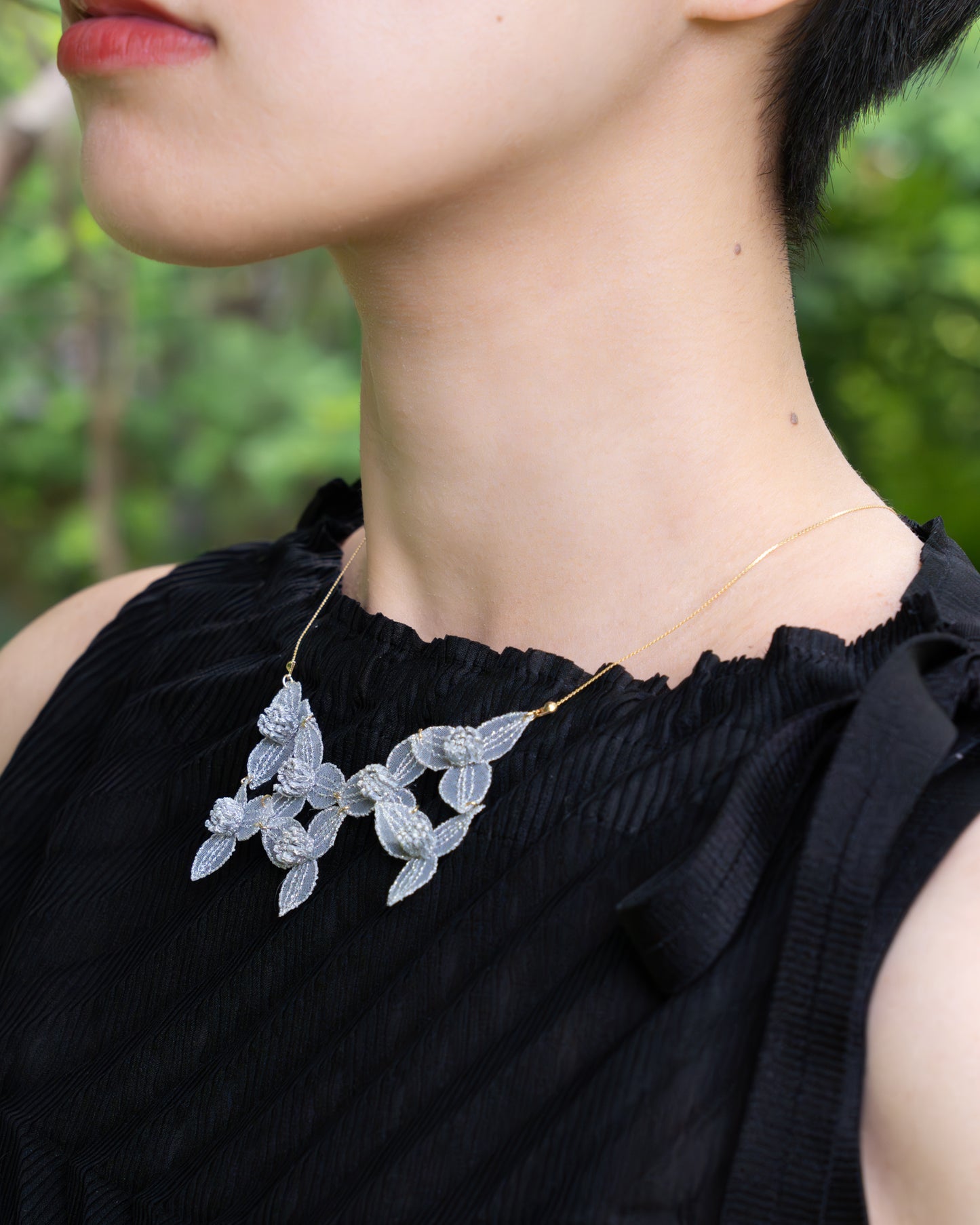 TSUYUKUSA COLLAR necklace Silver