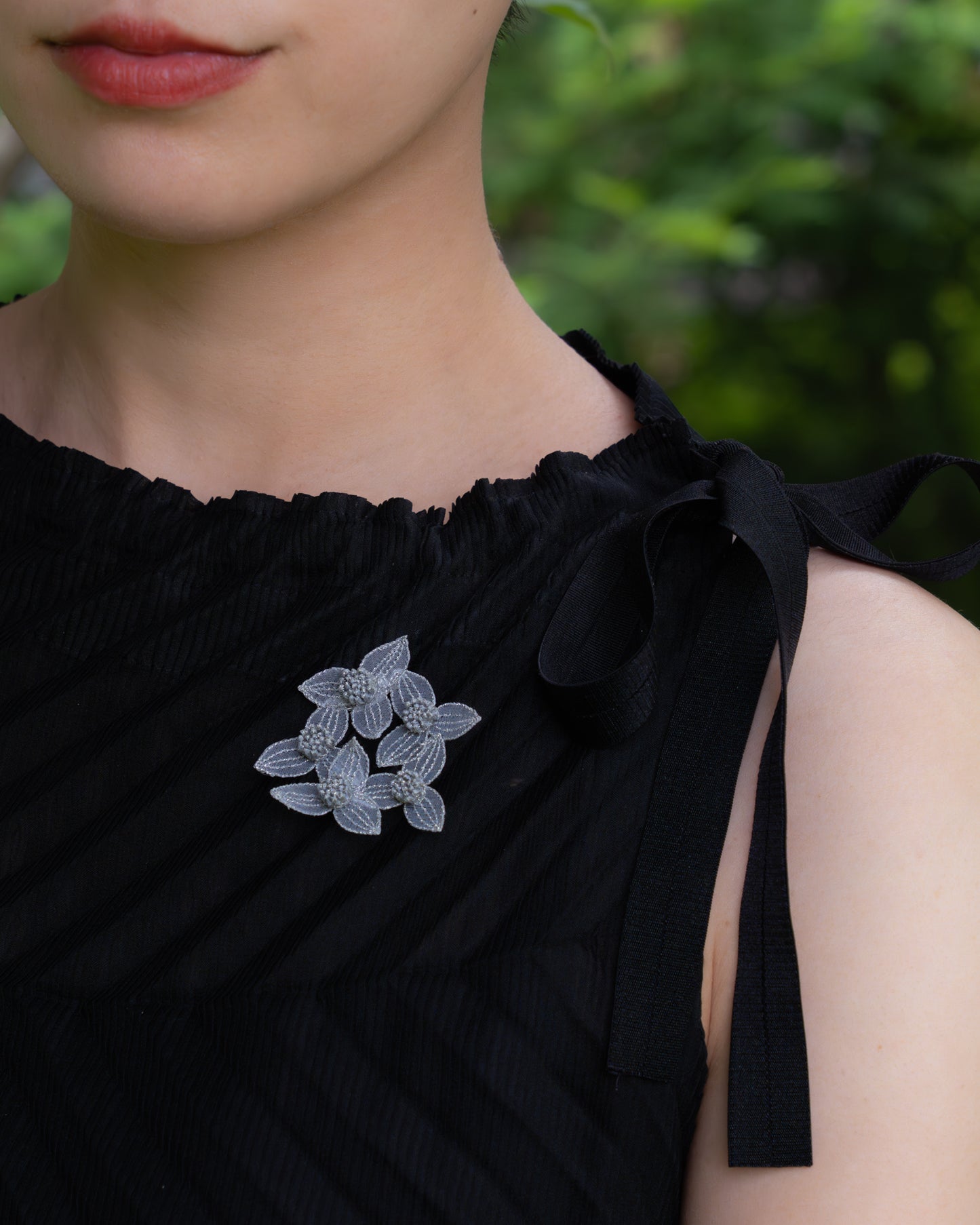 TSUYUKUSA BOUQUET brooch Silver