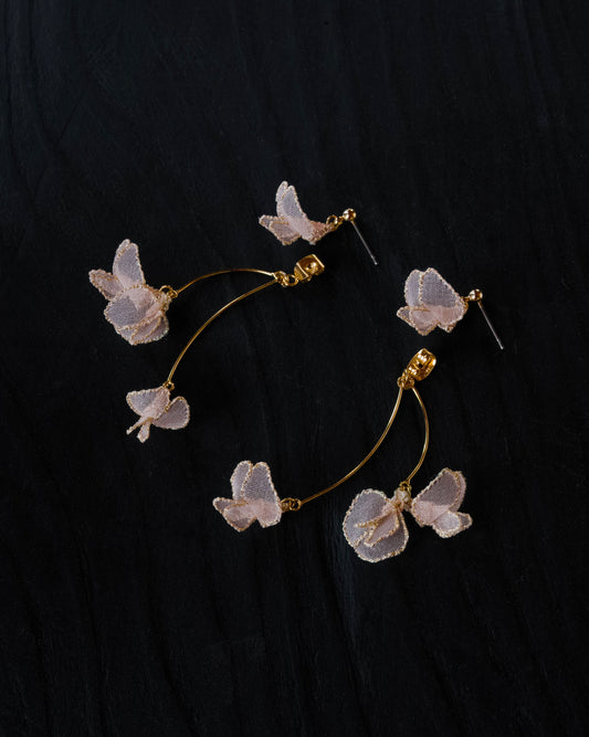 TSURUFUJIBAKAMA pierce/earring Pink