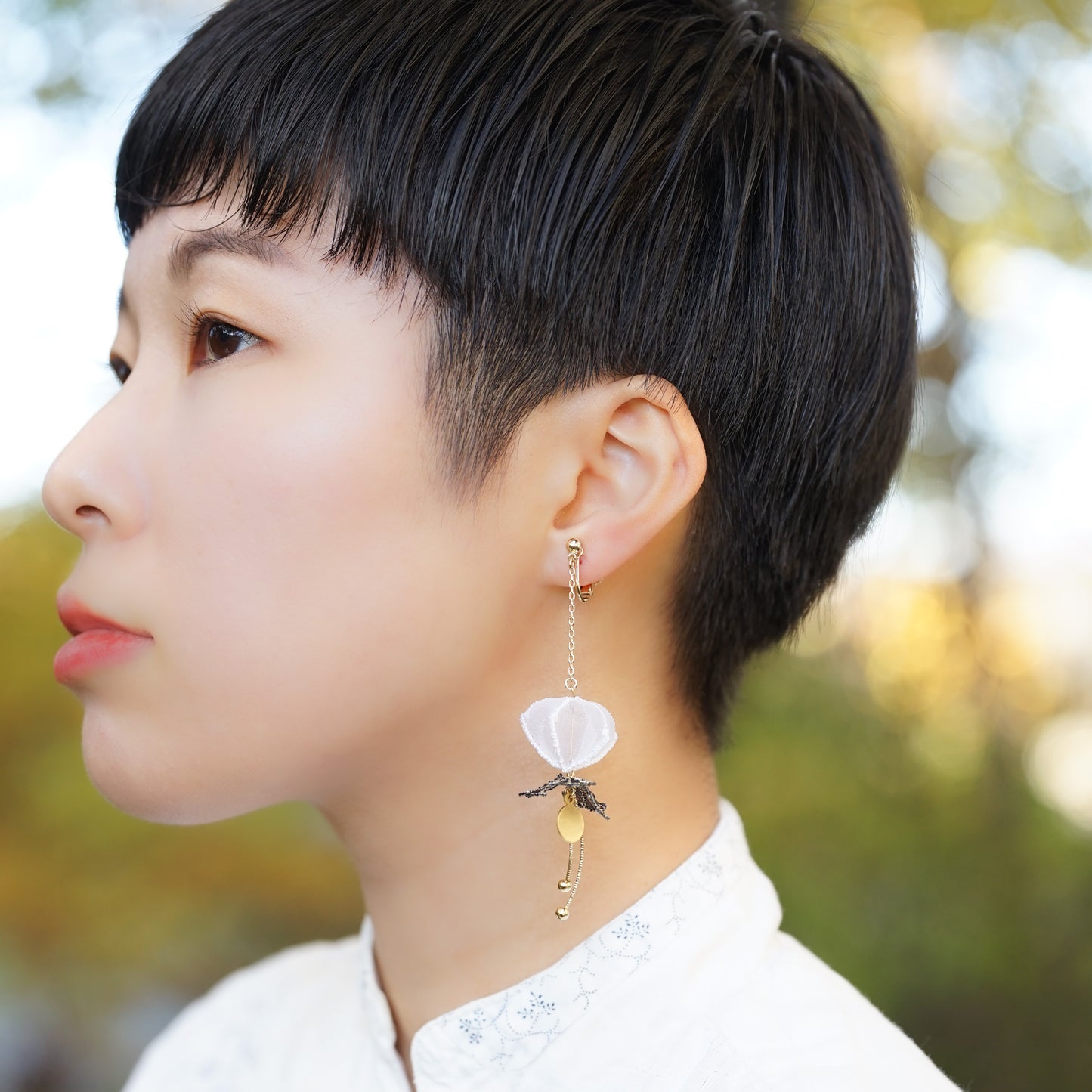 GREEN BELL pierce/earring
