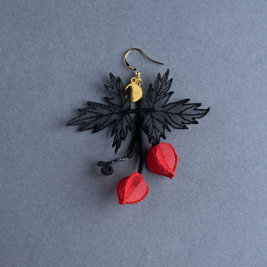 FU-SEN KAZURA pierce/earring Red