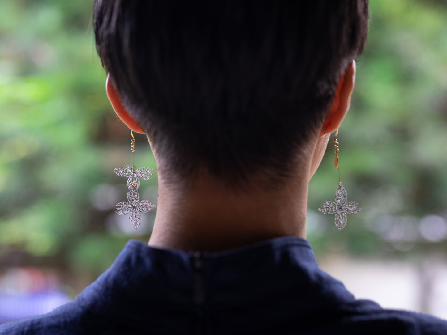 SKELETON HYDRANGEA pierce/earring