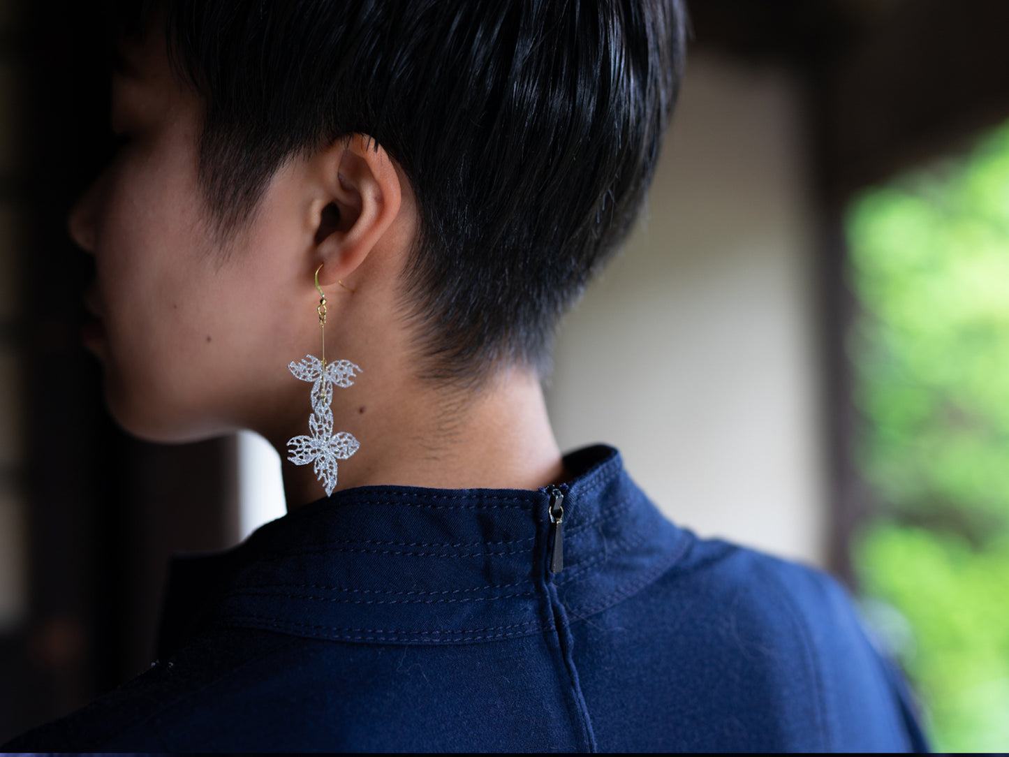 SKELETON HYDRANGEA pierce/earring