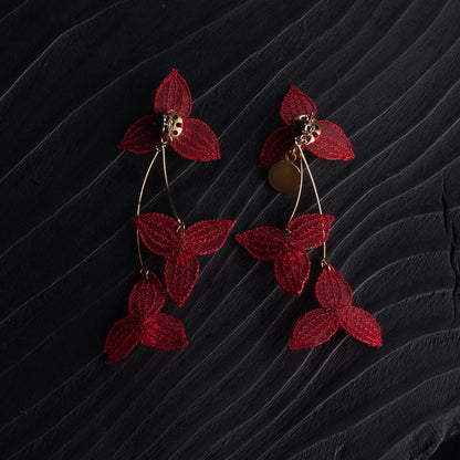 TSUYUKUSA pierce/earring Red