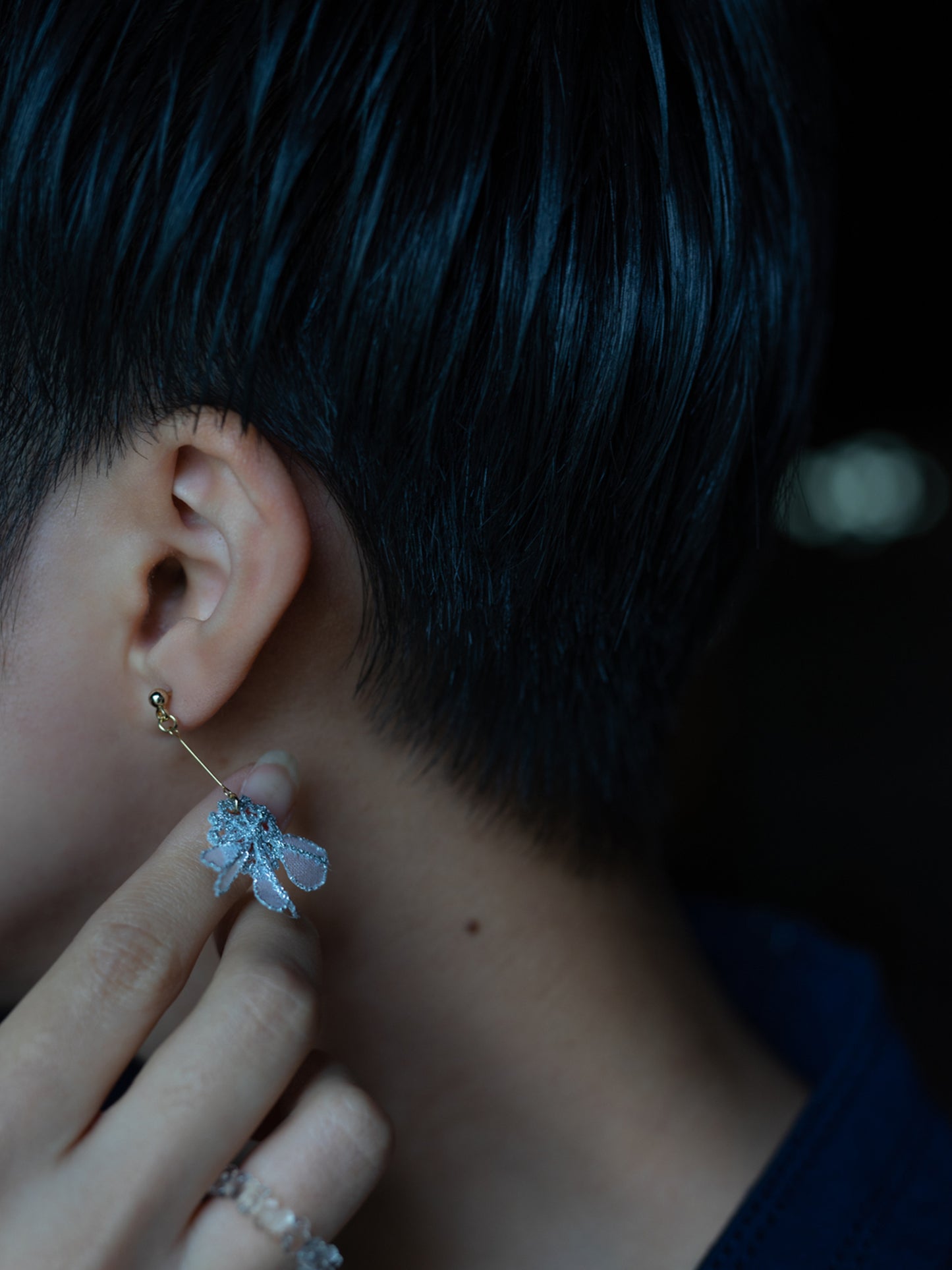 WHITE LACE pierce/earring