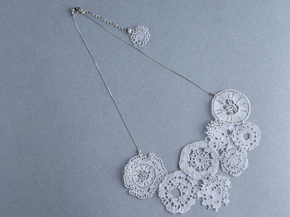 維管束 Lace necklace Silver
