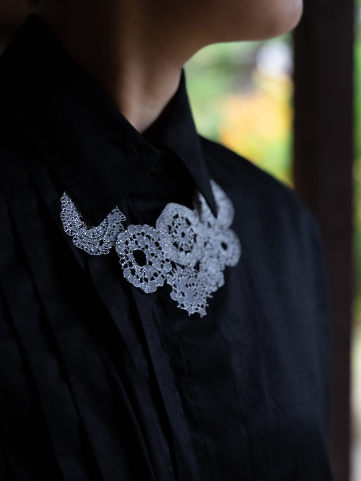 維管束 Lace necklace Silver